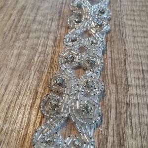 Beaded crystal sash - One size